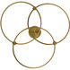 Sidewinder LED 60 inch Aged Brass Chandelier Ceiling Light, dweLED
