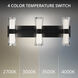 Hourglass LED 24 inch Black Bath Vanity & Wall Light in 3000K, dweLED