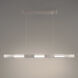 Super Star LED 47 inch Brushed Nickel Linear Pendant Ceiling Light, dweLED