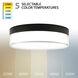 Twist-N-Lite LED 9 inch Black Flush Mount Ceiling Light