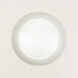 Disc LED 7.4 inch White Flush Mount Ceiling Light in 1