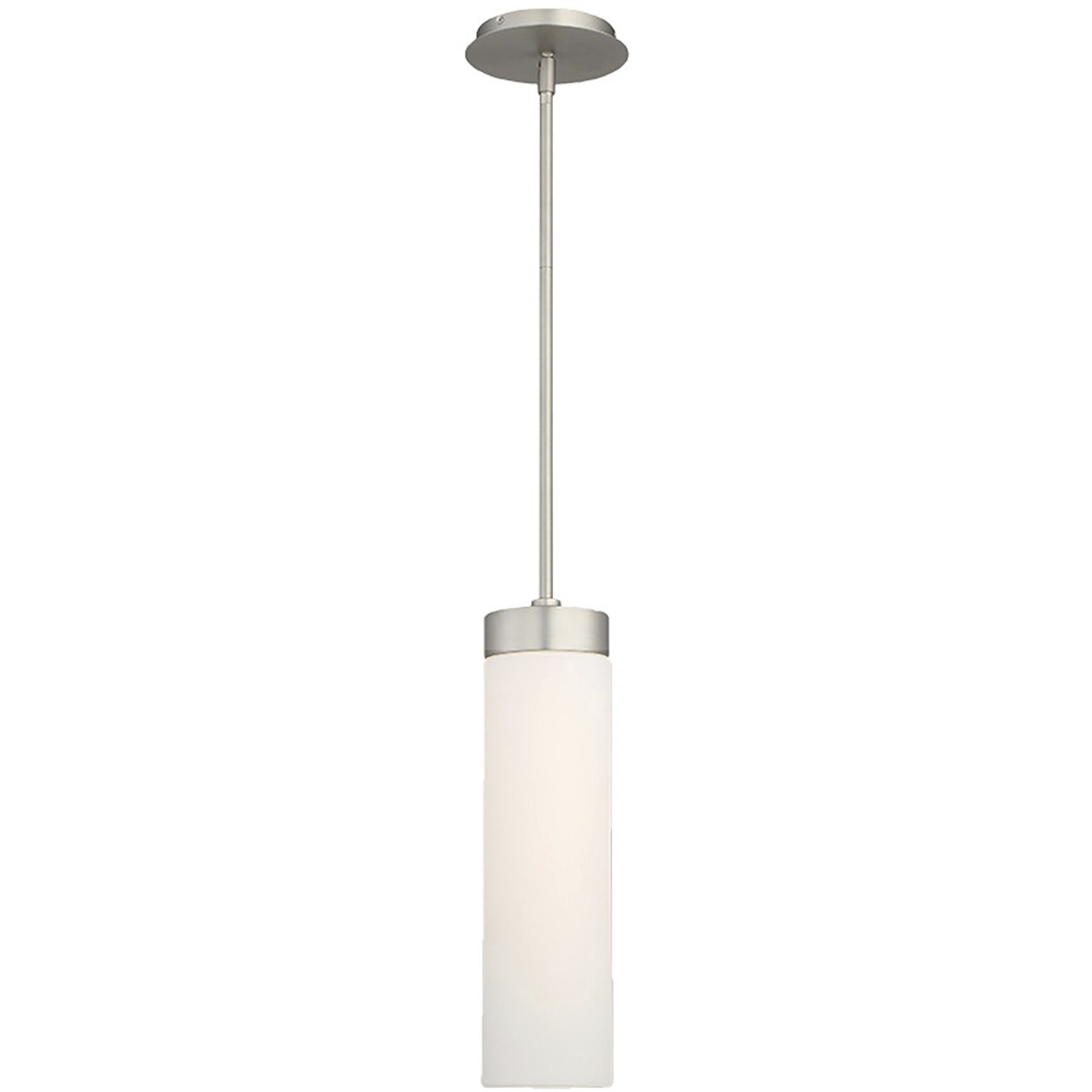 Elementum LED 4.5 inch Satin Nickel Pendant Ceiling Light in 3000K, dweLED