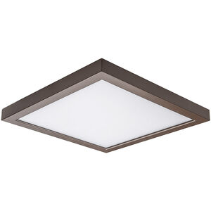 Square LED 5 inch Bronze Flush Mount Ceiling Light in 3000K