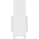 Cubix LED 9.42 inch White Outdoor Wall Lighting in 3000K, WAC Limited