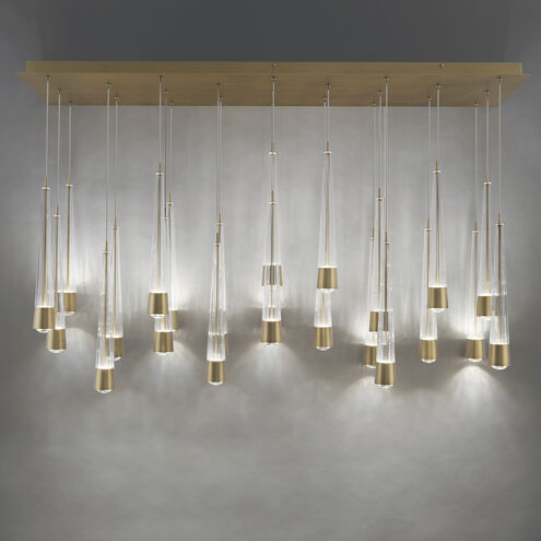 Quill LED 9.5 inch Chrome Multi-Light Pendant Ceiling Light, dweLED