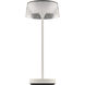 Crystal 14.38 inch 2 watt White Rechargeable Table Lamp Portable Light