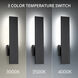 Stag LED 24 inch Black Outdoor Wall Light in 4000K, dweLED
