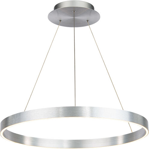Sirius LED 24 inch Brushed Aluminum Pendant Ceiling Light, dweLED