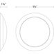 Disc LED 9.18 inch White Flush Mount Ceiling Light