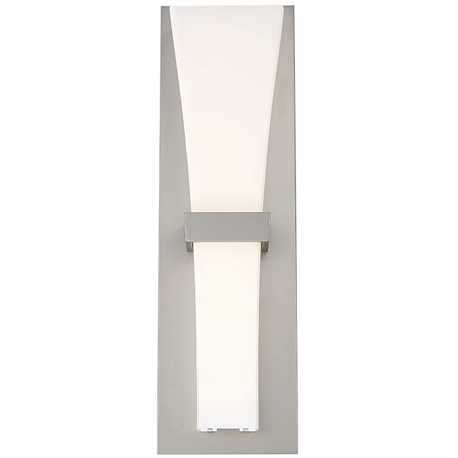 Prohibition LED 4 inch Satin Nickel ADA Wall Sconce Wall Light in 2700K, dweLED