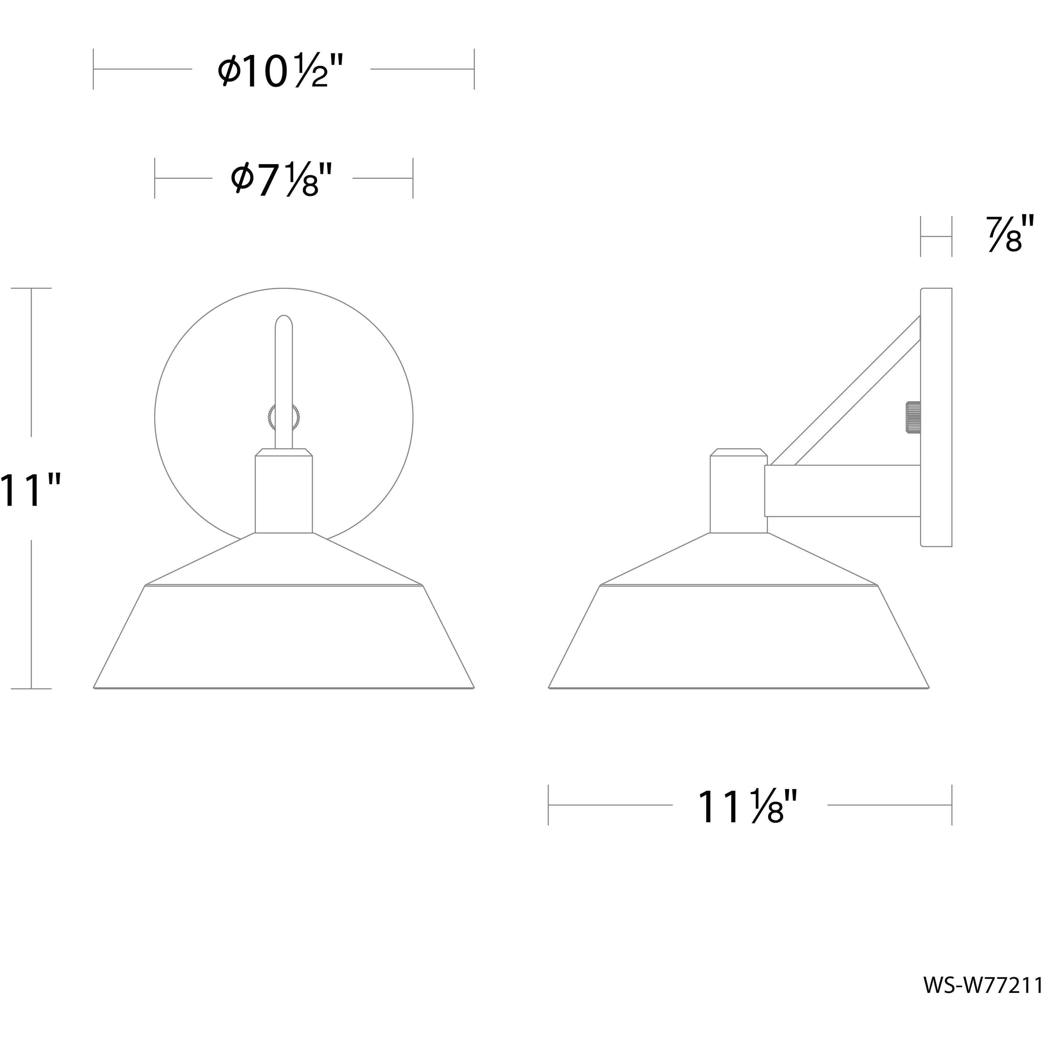 Rockport LED 11 inch Black Outdoor Wall Light, dweLED