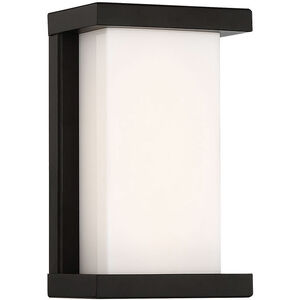 Case LED 9 inch Black Outdoor Wall Light, dweLED