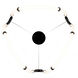 Swathe LED 25.38 inch Black Chrome Chandelier Ceiling Light in Black/Chrome, dweLED