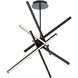 Parallax LED 29 inch Black Pendant Ceiling Light in 29in, dweLED