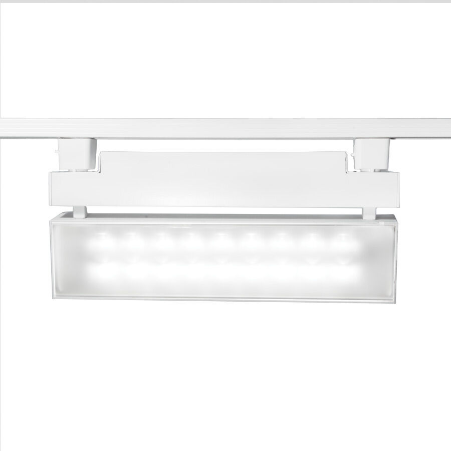 Wall Wash 1 Light 120 White Track Head Ceiling Light in 4000K