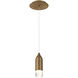 Action LED 2.38 inch Aged Brass Mini Pendant Ceiling Light, dweLED