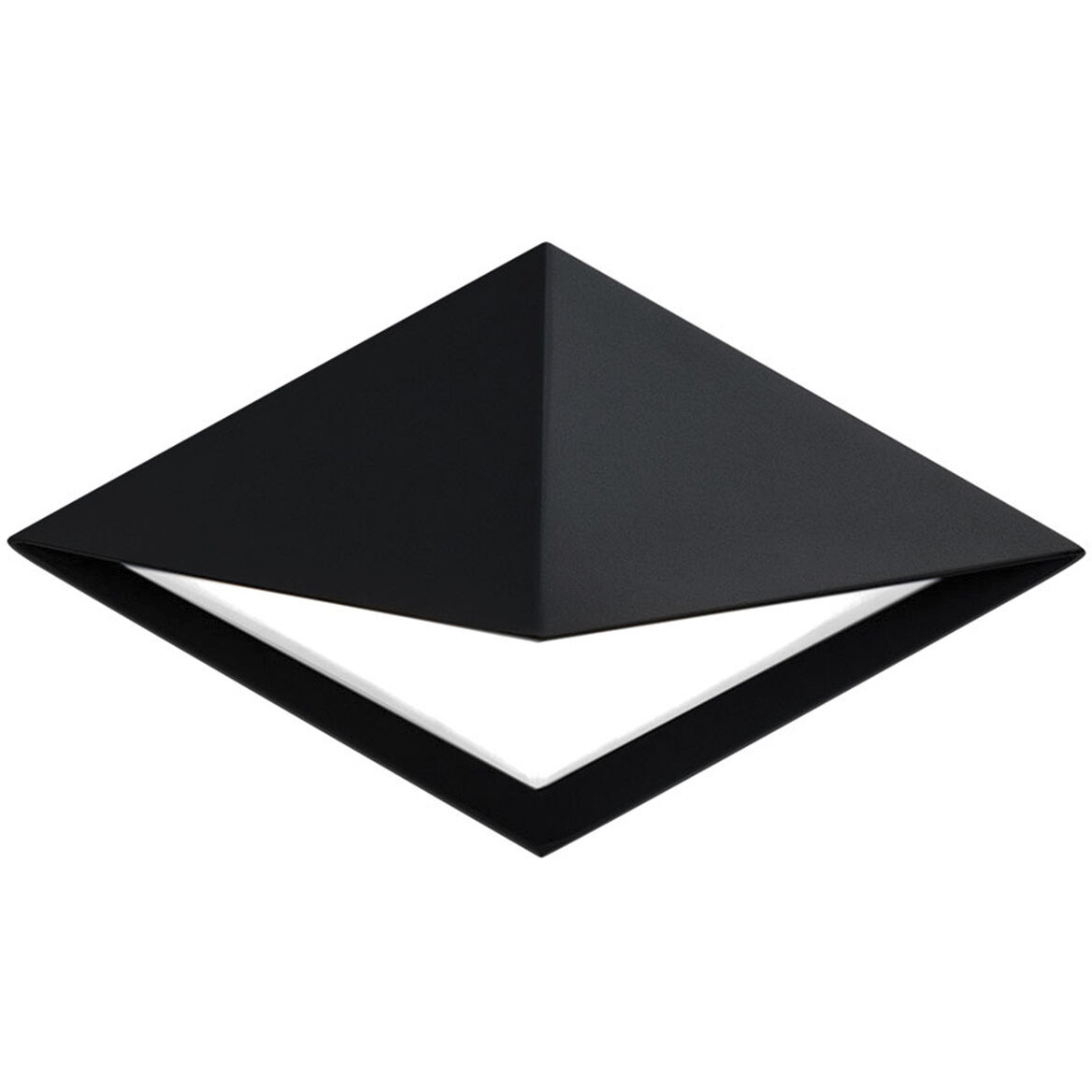 Pique LED 7 inch Black Outdoor Wall Light in 4000K, dweLED