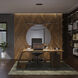 Alleron Linear Pendant Ceiling Light in 3500K, Black, dweLED