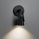 Garlyn LED 4.88 inch Black Reading Light Wall Light, dweLED