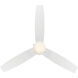 Atlantis 52 inch Matte White Downrod Ceiling Fans, WAC Fans Limited