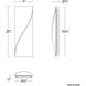 Double Diamond LED 2.75 inch Aged Brass ADA Wall Sconce Wall Light, dweLED