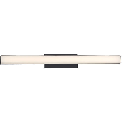Brink LED 24 inch Black Bath Vanity & Wall Light in 3000K, dweLED