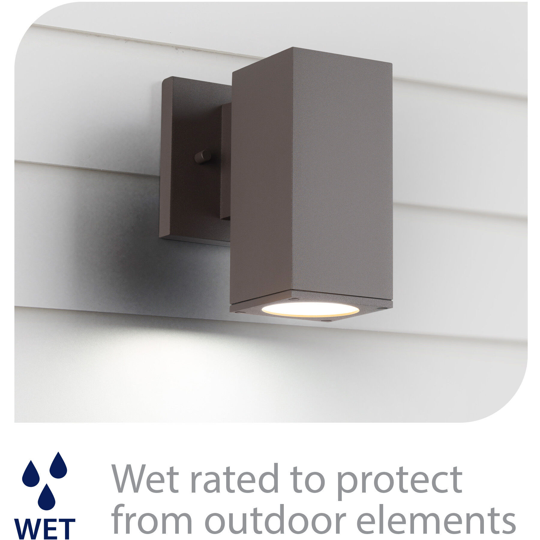 Cubix LED Wall Sconce Bronze