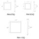 Square LED 11 inch White Flush Mount Ceiling Light in 3500K