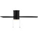 Atlantis 52 inch Matte Black Flush Mount Ceiling Fans, WAC Fans Limited