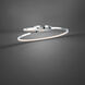 Marques LED 21 inch Chrome Flush Mount Ceiling Light, dweLED