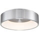 Corso LED 18 inch Brushed Aluminum Flush Mount Ceiling Light, dweLED
