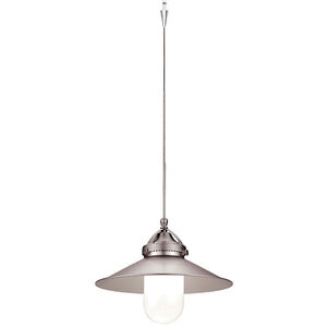Early Electric 10 inch Brushed Nickel Pendant Ceiling Light in Quick Connect