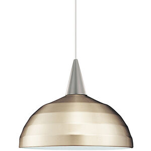 Cosmopolitan LED 7 inch Brushed Nickel Pendant Ceiling Light in 12, Canopy Mount PLD