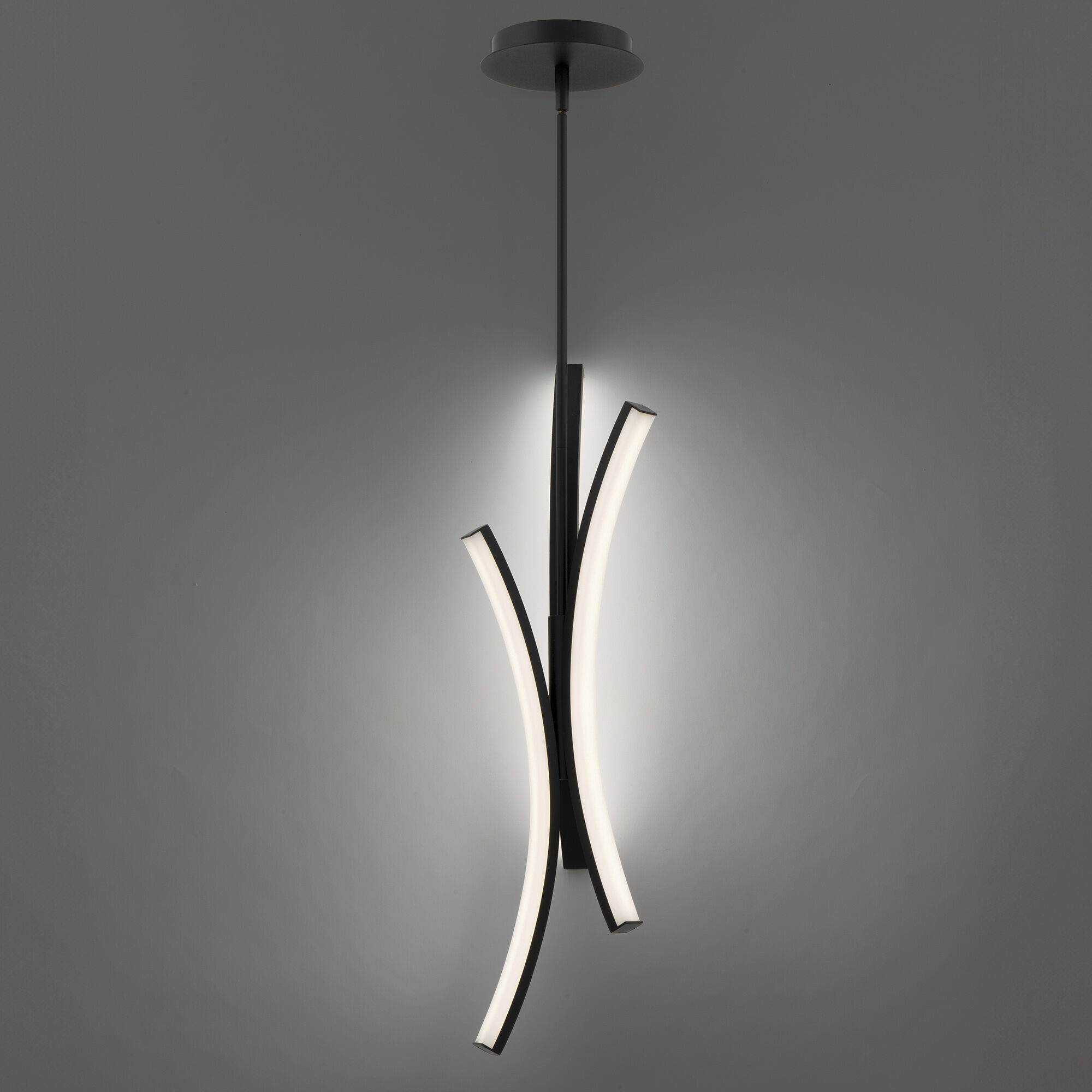 Tusk LED 15 inch Black Pendant Ceiling Light in 4000K, dweLED