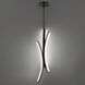 Tusk LED 15 inch Black Pendant Ceiling Light in 3500K, dweLED
