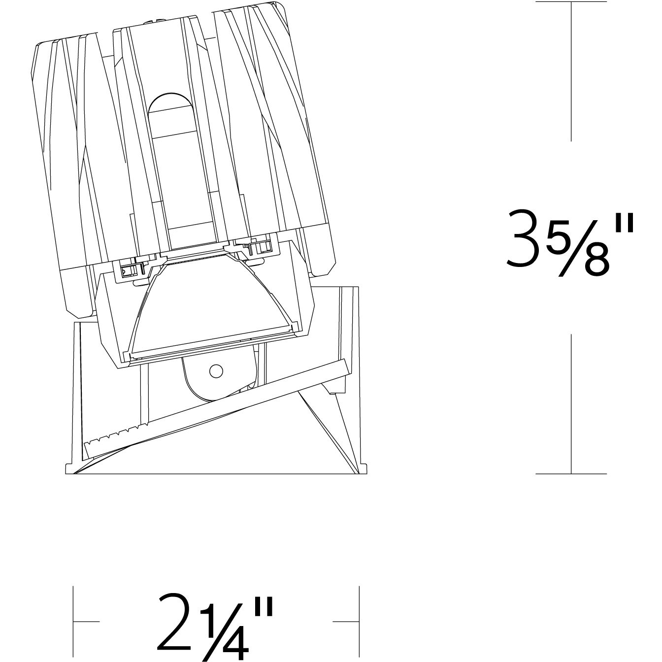 FQ Integrated LED White Recessed Trim in 3500K, 2" LED