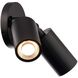 Cylinder LED 5.06 inch Black Outdoor Wall Light