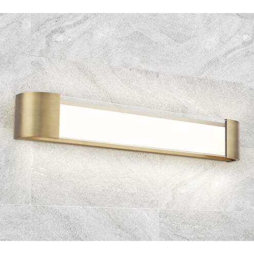 Melrose LED 22 inch Aged Brass Bath Vanity & Wall Light, dweLED