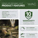 Interpath 12 2.5 watt Bronze Path and Area Light in 2700K Warm LED, WAC Landscape