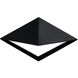 Pique 1 Light 9.13 inch Black Outdoor Pendant in 3000K, dweLED