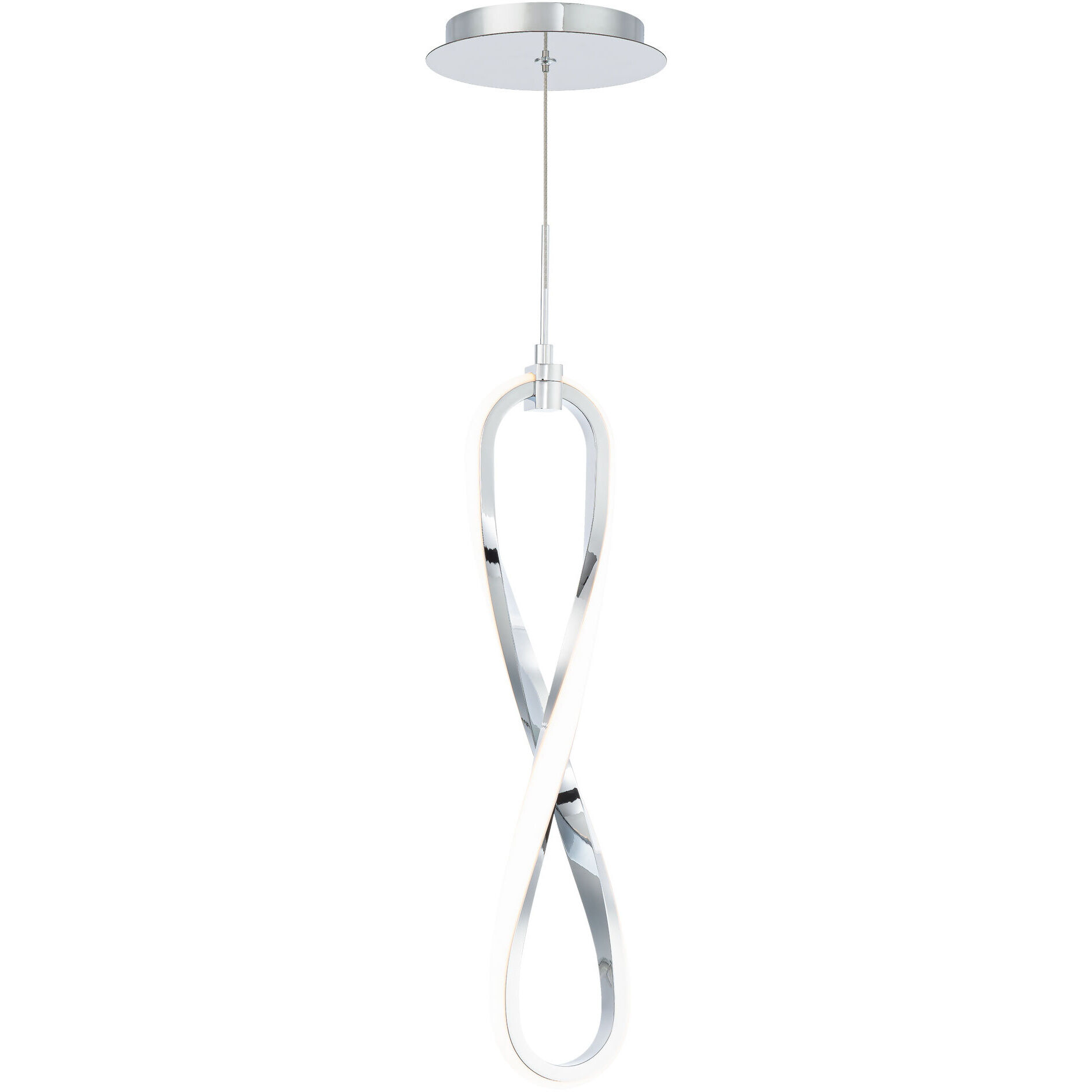 Marise LED 1 inch Chrome Mini-Pendant Ceiling Light, dweLED