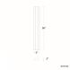 Revels LED 36 inch Black Outdoor Wall Light in 3500K, dweLED
