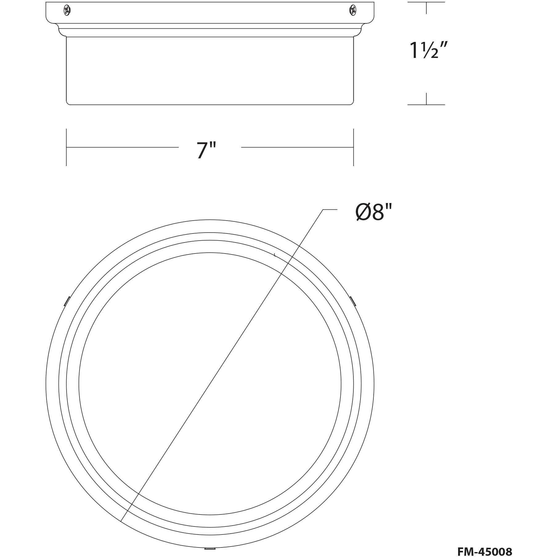 York LED 8 inch Aged Brass Flush Mount Ceiling Light, dweLED