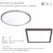 Round LED 7 inch Brushed Nickel Flush Mount Ceiling Light in 3000K, 7in