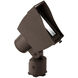 Tyler Solid Brass Coated in Bronze 25 watt LED Spot and Flood Lighting in 3000K, Bronze on Brass, Wall Wash, WAC Landscape