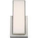 Corbusier LED 3.39 inch Satin Nickel ADA Wall Sconce Wall Light in 2700K, dweLED