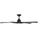 Zeke 60 inch Matte Black Ceiling Fan