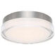 Dot 1 Light 12.13 inch Stainless Steel Flush Mount Ceiling Light