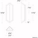 Corte Outdoor Wall Light in 3500K, dweLED