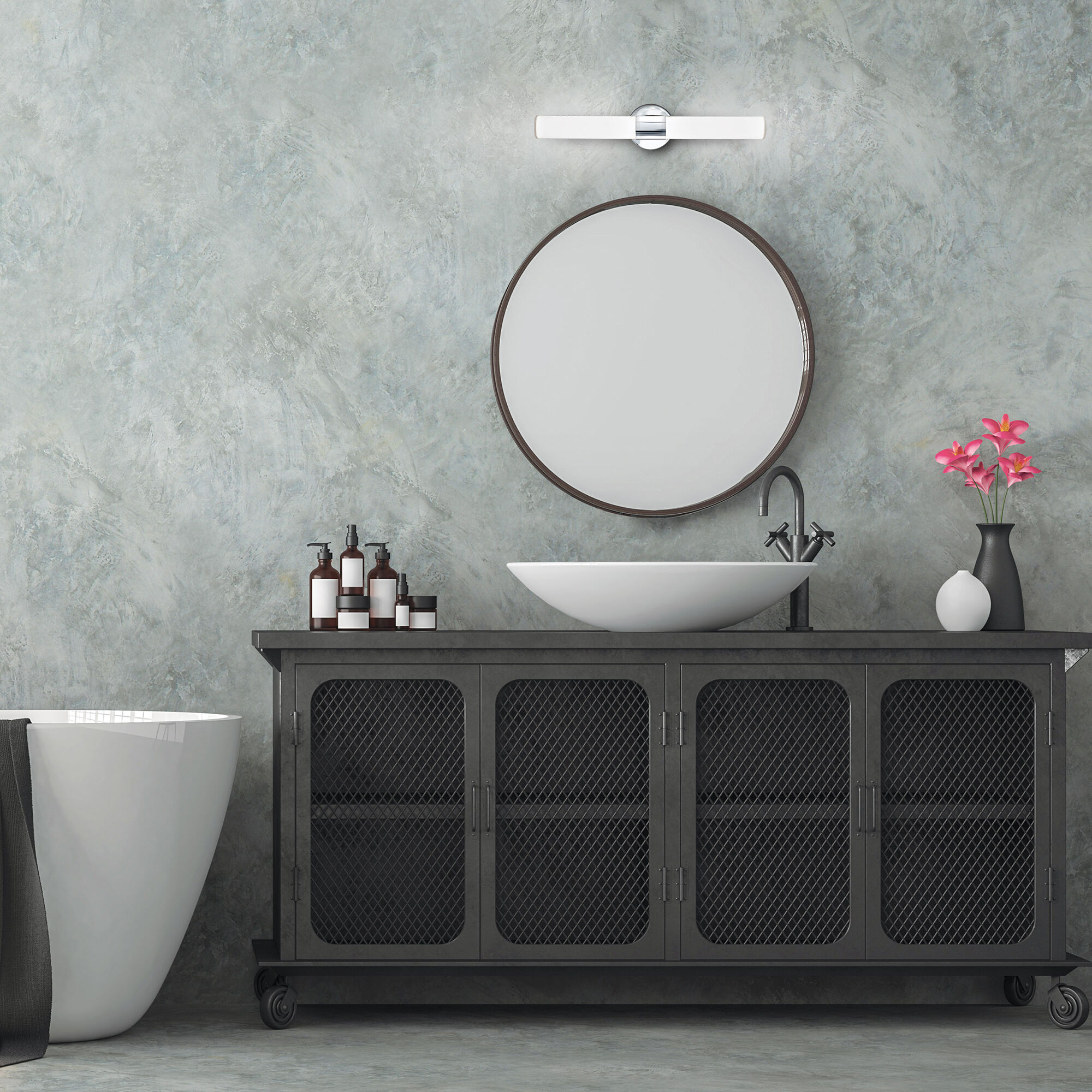 Turbo Indoor Wall Lighting in 3500K, Chrome, WAC Limited